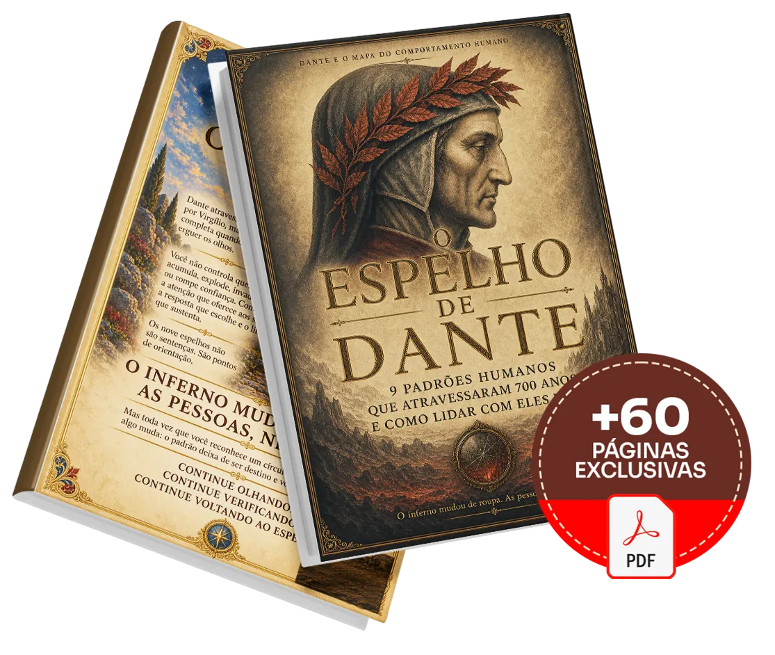 Mockup da Edição Essencial de O Espelho de Dante