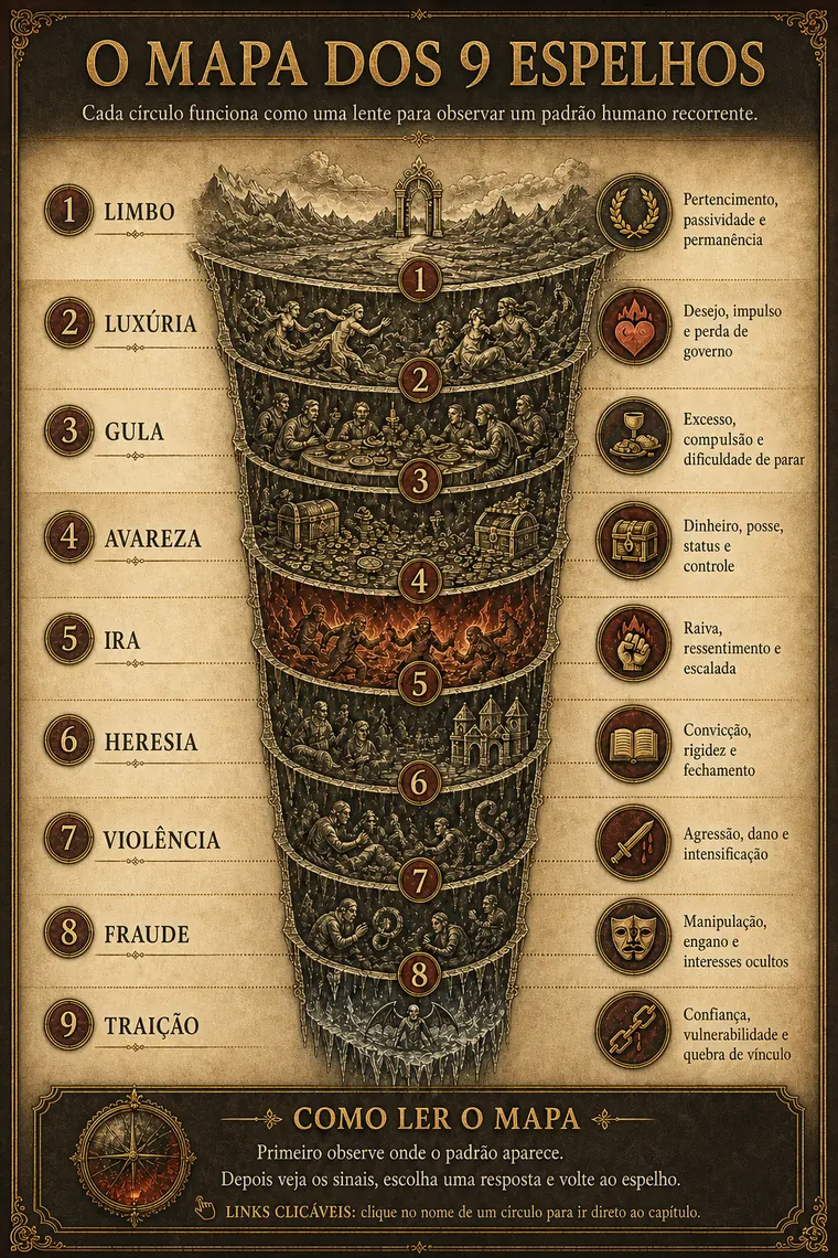 Prévia do mapa visual dos 9 Espelhos