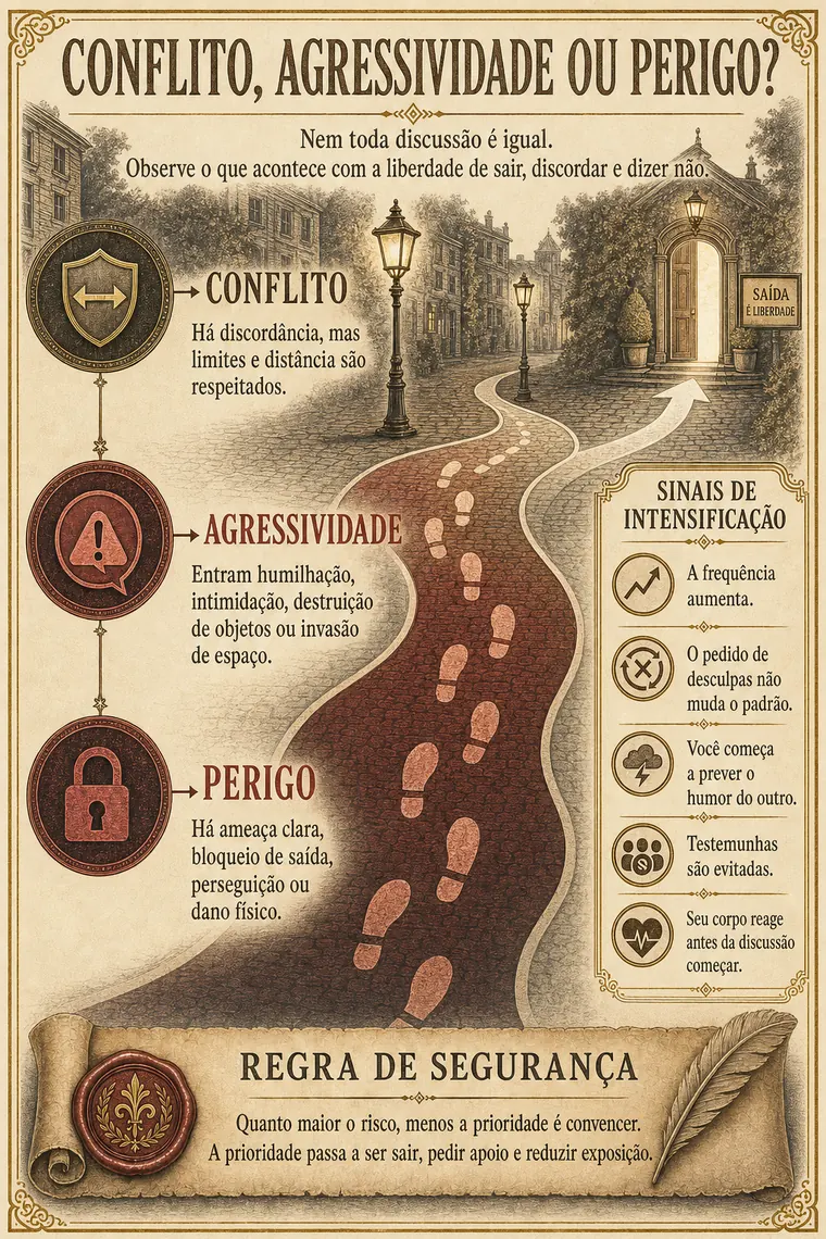 Prévia sobre conflito, agressividade e perigo