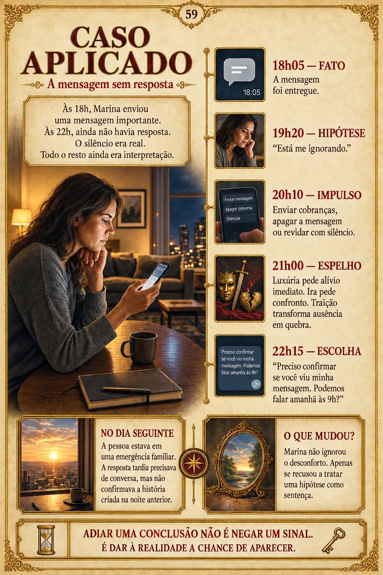 Prévia do caso A Mensagem sem Resposta
