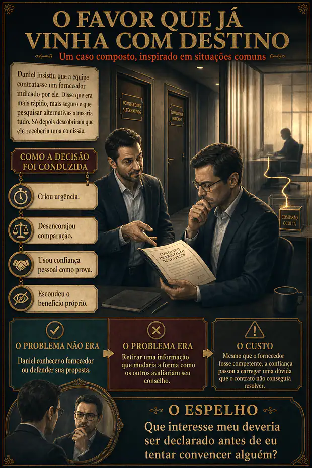 Prévia do caso O Favor que Já Vinha com Destino